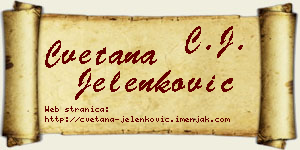 Cvetana Jelenković vizit kartica
